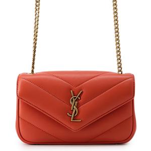 サンローランパリ チェーンショルダーバッグ ルル トイ ミニ ラムスキン 821749 SAINT LAURENT PARIS バッグ 中古
