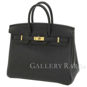 エルメス バーキン25 cm ハンドバッグ ブラック×ゴールド金具 トゴ A刻印 HERMES Birkin バッグ 黒｜gallery-rare