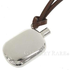 エルメス パフュームボトル ネックレス シルバー925 Sv925 香水ボトル 香水入れ ルージュアッシュ 春の新作シューズ満載 レザー Hermes