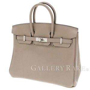 エルメス バーキン25 cm ハンドバッグ グリアスファルト×シルバー金具 ヴォースイフト A刻印 HERMES Birkin バッグ｜gallery-rare