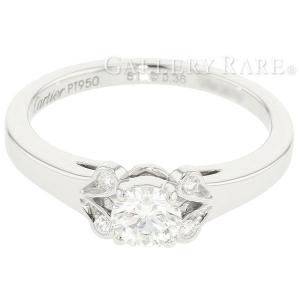 カルティエ リング バレリーナ ダイヤモンド 0.36ct PT950 サイズ約10号 Cartier ジュエリー ダイアモンド 指輪｜gallery-rare