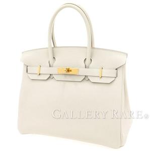 エルメス バーキン30 cm ハンドバッグ クレ×ゴールド金具 トゴ C刻印 HERMES Birkin バッグ｜gallery-rare