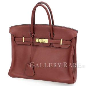 エルメス バーキン25 cm ハンドバッグ ルージュアッシュ×ゴールド金具 ヴォースイフト K刻印 HERMES Birkin バッグ｜gallery-rare