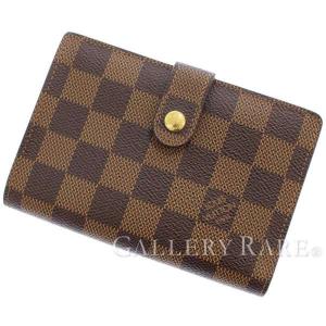 ルイヴィトン 財布 ダミエ ポルトフォイユ・ヴィエノワ N61674 LOUIS VUITTON ヴィトン 二つ折り財布 がま口｜gallery-rare