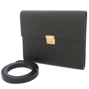 エルメス 財布 クリック16 ブラック/ピンクゴールド金具 ヴォーエプソン Y刻印 HERMES Clic 16 バッグ 黒