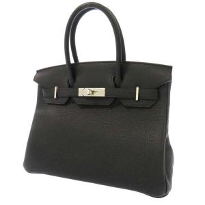 エルメス バーキン30 ブラック/シルバー金具 トゴ Z刻印 HERMES Birkin ハンドバッグ 黒｜gallery-rare