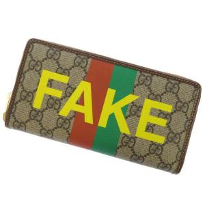 グッチ 長財布 GGプラス ラウンドファスナー長財布 GUCCI 財布 プリント FAKE NOT｜gallery-rare