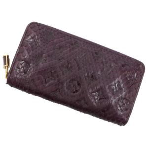 ★ルイヴィトン 長財布 モノグラム パイソン ジッピー・ウォレット N91449 LOUIS VUITTON 財布 【安心保証】