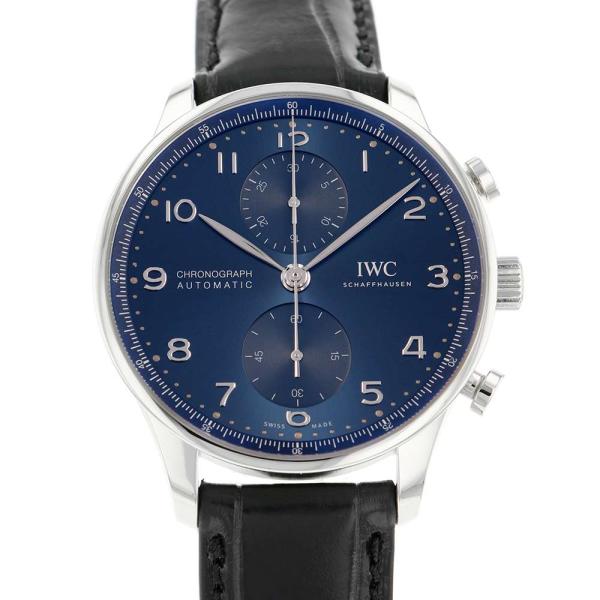 IWC ポルトギーゼ クロノグラフ IW371606 ブルー文字盤 【安心保証】