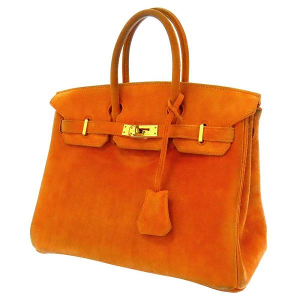 エルメス バーキン25 オレンジ/ゴールド金具 ドブリス □H刻印 HERMES Birkin ハン...