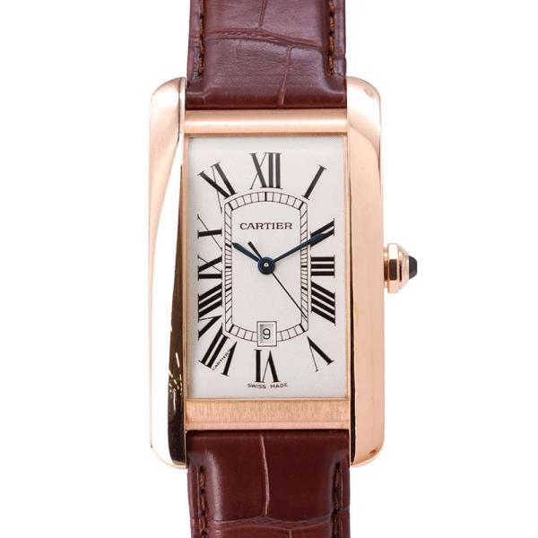 カルティエ タンクアメリカンLM W2609156 Cartier 腕時計 シルバー文字盤 【安心保...