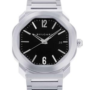 ブルガリ オクト OC41 C1SLD BVLGARI 腕時計 黒文字盤 【安心保証
