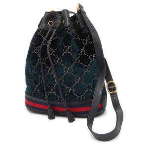 グッチ ショルダーバッグ GGベルベット バケットバッグ 574960 GUCCI バッグ 巾着バッ...