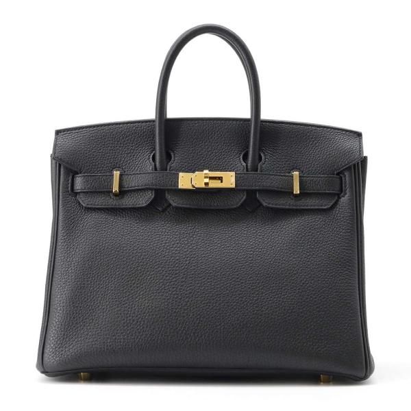 エルメス バーキン25 ブラック/ゴールド金具 トゴ Y刻印 HERMES Birkin ハンドバッ...