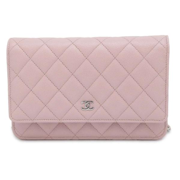 シャネル チェーンウォレット マトラッセ ココマーク キャビスキン AP0250 CHANEL 財布...