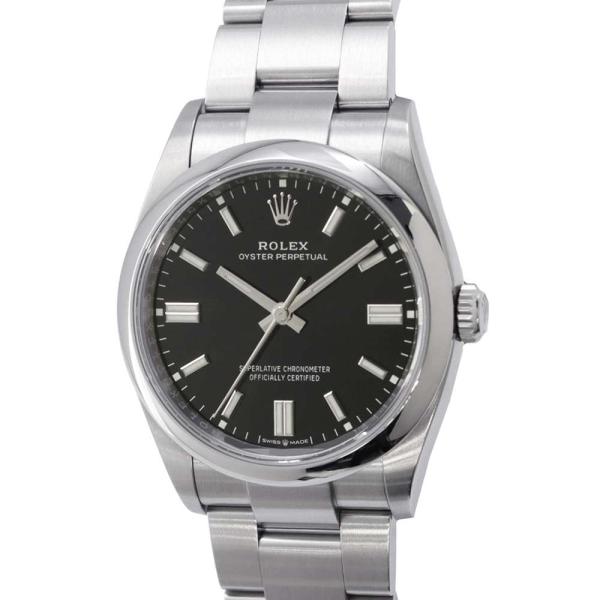 ロレックス オイスターパーペチュアル36 126000 ROLEX 腕時計 ブライトブラック文字盤 ...