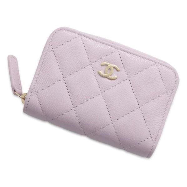 シャネル コインケース マトラッセ ココマーク キャビアスキン AP0216 CHANEL 財布 小...