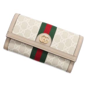 グッチ 長財布 GGスプリーム オフィディア コンチネンタルウォレット ウェブ 523153 GUCCI 財布 二つ折り｜gallery-rare