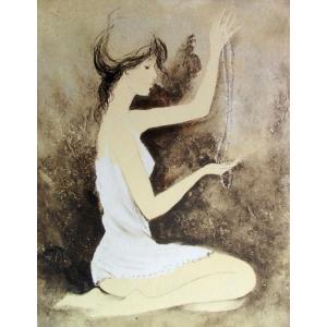 藤城清治【 木馬の夢 】限定500部／DXセリグラフ／新品額装／上代30万