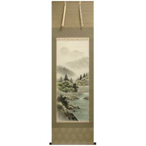 上原芳久 『水墨山水』 掛軸(尺五立) : 内田画廊 - 通販 - Yahoo