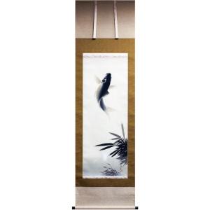 山崎昭二 『鯉の瀧昇り』 掛軸（尺三立） : 内田画廊 - 通販 - Yahoo