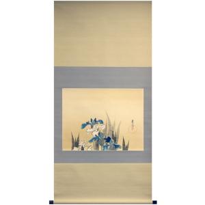 西陣織額装◎酒井抱一　紙雛図◎坂本屋謹製お雛様 西陣織額装◎酒井抱一 紙雛図◎坂本屋謹製お雛様 西陣織額装◎酒井抱一