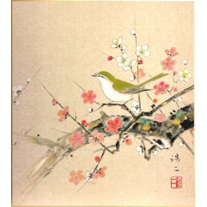 森田秀治 「 水仙 」 金潜 色紙絵 絵画 日本画 冬の色紙 夏の 森田秀治 「 水仙 」 金潜 色紙絵 絵画 日本画 冬の色紙 夏の