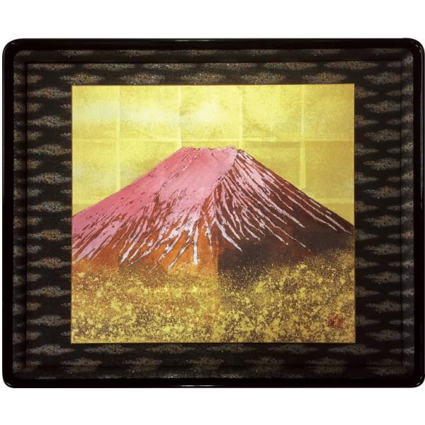 金箔工芸 額装『黎明赤富士』蒔絵師 木戸口善夫作　　　伝統工芸 金沢工芸品 縁起 開運 贈り物 送料...