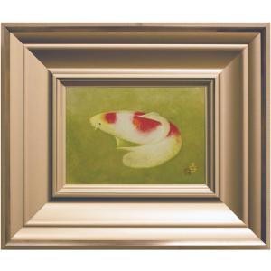 梶 喜一 『鯉』 日本画 P8(8号) 【絵画/魚/大き明度】 : 内田画廊