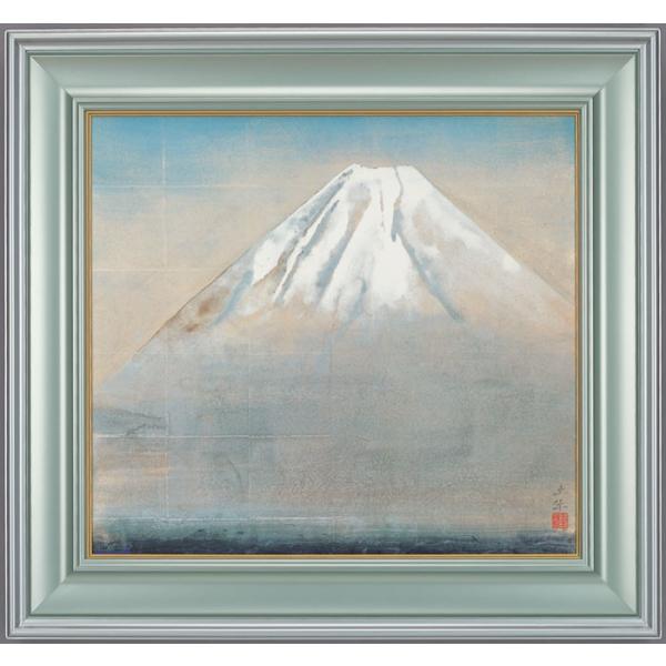 奥村土牛  『精進湖』  岩絵具方式複製画