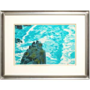 東山魁夷 生前作 「 吉野の春 」 リトグラフ 版画 絵画 日本画