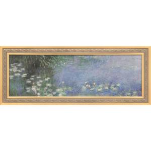 クロード・モネ 「 睡蓮、朝 」 ー 特装版 ー 彩美版 シルクスクリーン 手刷り　複製画 版画 絵...