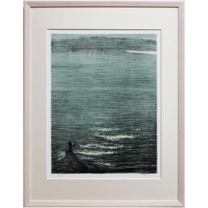 山下 清「トンネルのある風景」リトグラフ 版画 絵画 風景 線路 山下 清「トンネルのある風景」リトグラフ 版画 絵画 風景 線路
