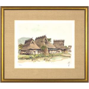山下 清「トンネルのある風景」リトグラフ 版画 絵画 風景 線路 山下 清「トンネルのある風景」リトグラフ 版画 絵画 風景 線路
