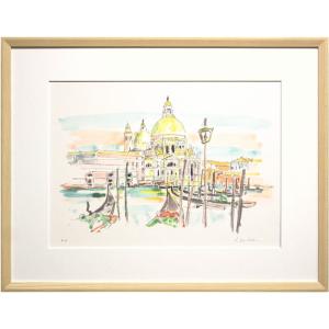 斉藤 要 「 ベネチア 」 油絵 ・ 油彩画 F4 ( 4号 ) 絵画 洋画 肉筆