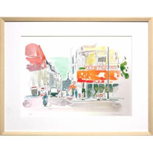 アルフォンス・ミュシャ　黄昏　リトグラフ　額装　送料込み0202 アルフォンス・ミュシャ 黄昏 インテリア 絵画 アールヌーボー