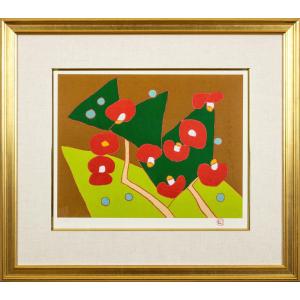 熊谷守一 「 辰 」 複製画 F6 絵画 巨匠 花 人気 くまがいもりかず