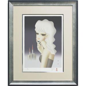 絵画 油絵 女性画「サマー」手描き 直筆 人物画 裸婦画 30号サイズ 額