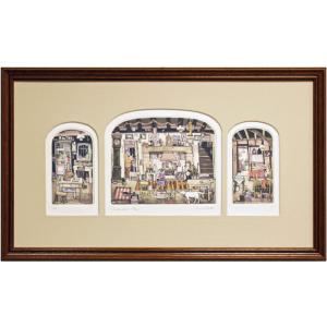 グラハム・クラーク 「 イングルヌーカー 」 銅版画 + 手彩色 　　版画 絵画 かわいい 細かい ...