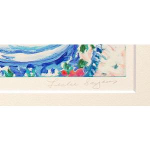 レスリー・セイヤー 「 海の見えるテラスの花 ...の詳細画像2