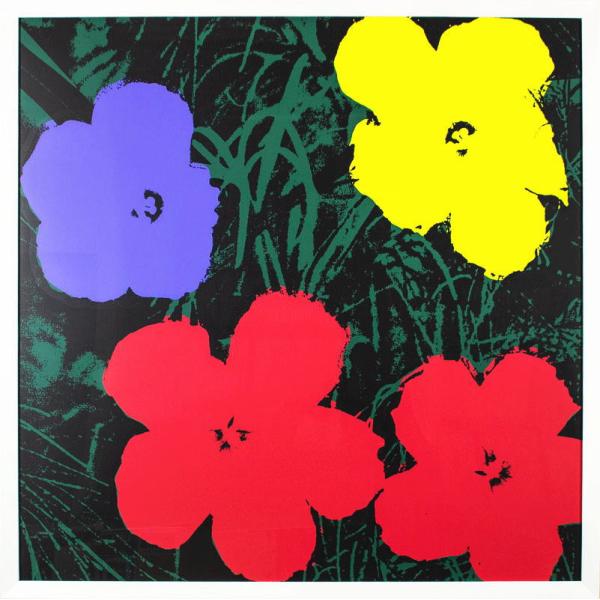アンディ・ウォーホル 「 フラワー 」 シルクスクリーン 額装         版画 絵画  ポップ...