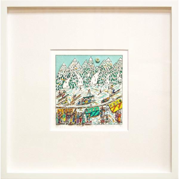 ジェームス・リジィ 「 THE LIFT 」 シルクスクリーン 版画　 James Rizzi スキ...