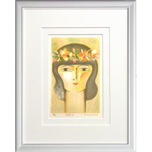 真作　リトグラフ　女神　神聖   美術品　絵画　額縁　インテリア　女神　輸入品 12976_2.jpg
