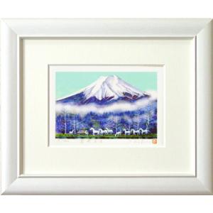 山田紀義画伯　北アルプス　白鳥　油絵　F4号 山田紀義画伯 北アルプス 白鳥 油絵 F4号