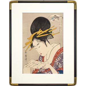 上村松篁【丹頂】木版画　絹本　双幅　美術書院　限定350部　掛軸 上村松篁【丹頂】木版画 絹本 双幅 美術書院 限定350部 掛軸