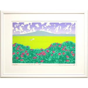 堀 文子 「 風 」 オリジナルリトグラフ 版画 日本画 絵画 花 蝶 堀 文子 「 風 」 オリジナルリトグラフ 版画 日本画 絵画 花 蝶