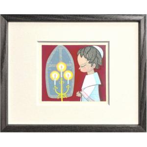 池田修三 「 緑陰 」 木版画 版画 絵画 人物 少女 女の子 こども 池田修三 「 緑陰 」 木版画 版画 絵画 人物 少女 女の子 こども