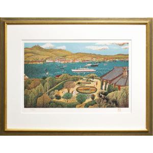 山下 清「 グラバー邸 」 リトグラフ 版画 貼...の商品画像