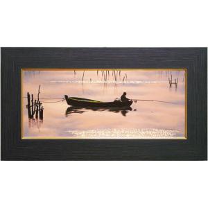 里中 游 「 虹と大地 」 油絵 ・ 油彩画 WF3 絵画 洋画 肉筆 手描き