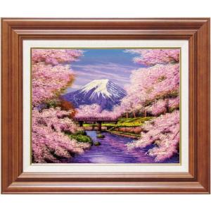 松浦敬文 水辺の城 油彩 F10号 風景画 白馬 絵画 額付き 松浦敬文『水辺の城』油彩画 F10号 白馬 絵画 風景 メルヘン 美